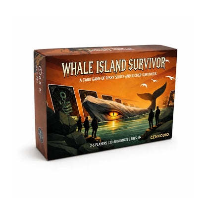 Whale Island Survivor Card Game for 2-5 Players, Survival Strategy Adventure with Role Cards, Skill Choices, Ages 14+
