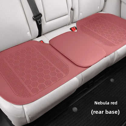 High Quality Nappa Leather Universal Car Seat Full Cover Breathable Luxury SUV Car Protection Perforated Leather Seat Full Cover