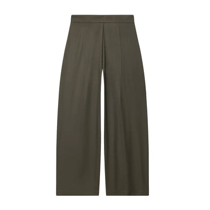 Women's Long Pants 2025 Autumn New Arrivals Military Green Pleated Loose Wide-Leg Pants Casual Fashion Stylish and Versatile