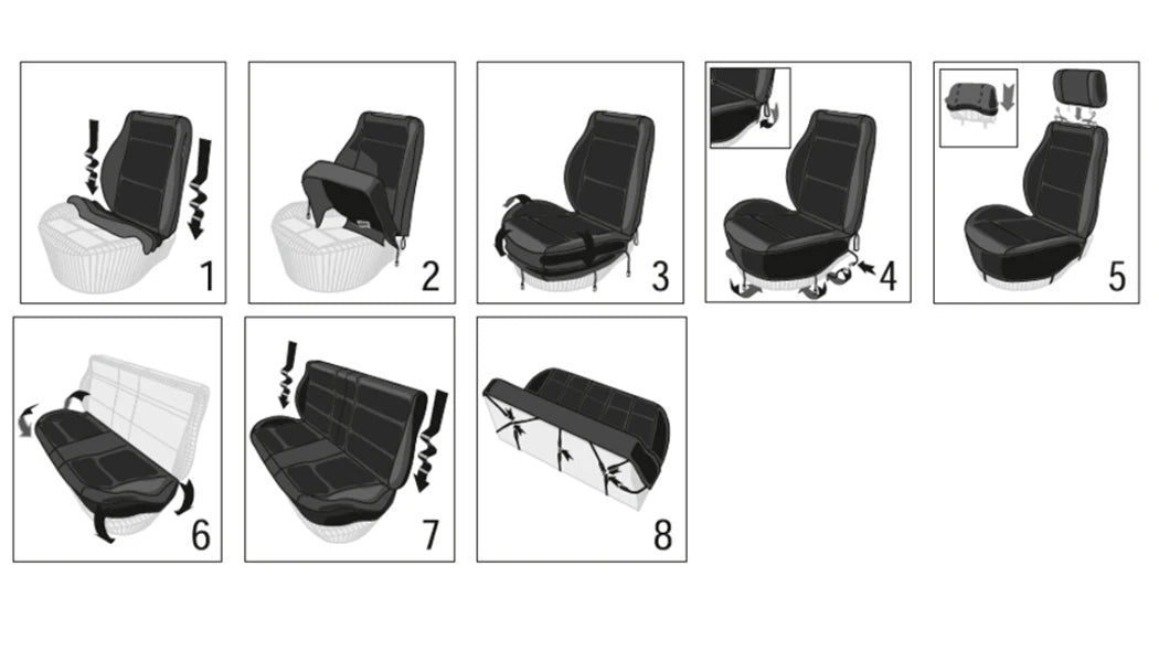 AUTOKING Car Seat Covers Airbag Compatible 2022 NEW Design Universal Size Fit For Most Van Minibus Separated Jacquard Car Seat