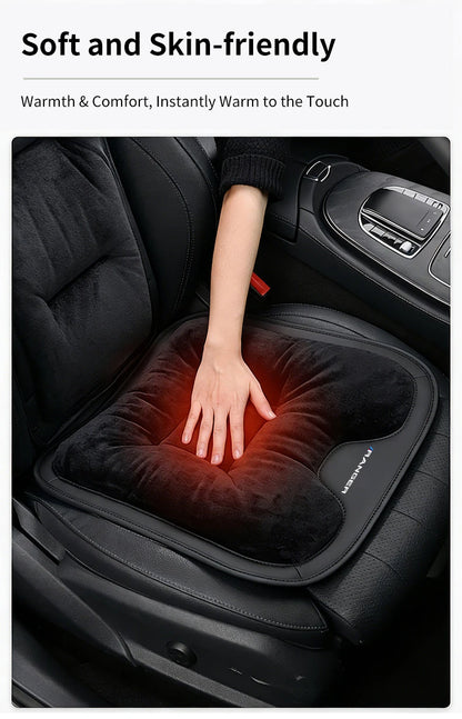 Car Seat Cushion For Ford Ranger T9 T7 T1 Raptor Warm Flannel Thick Plush Universal Rear Seat Backrest Protector Cover