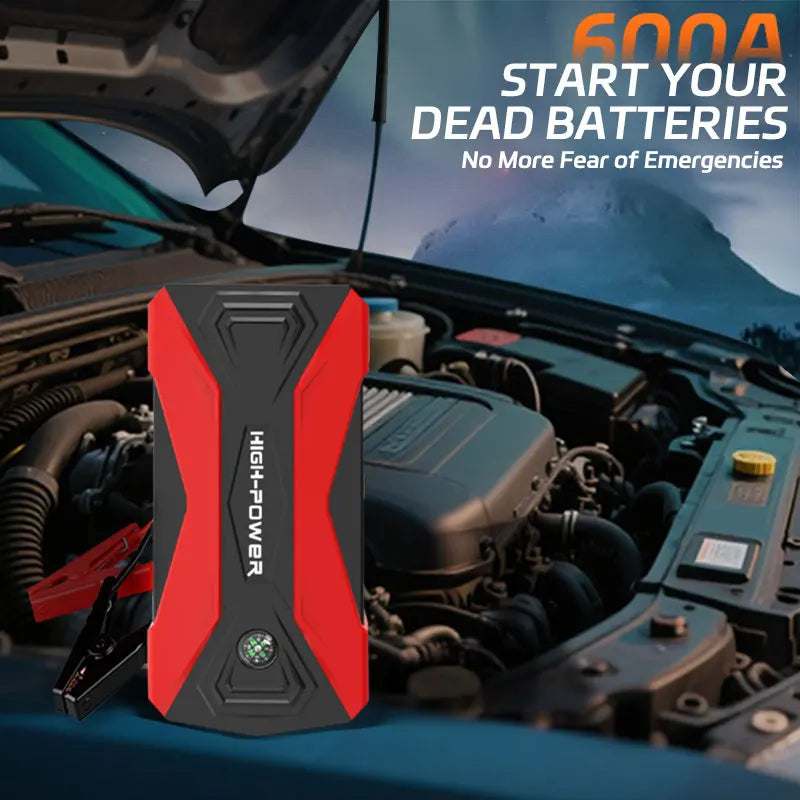 Battery Power Bank 1000A for Car Jump Starter Portable Emergency Booster 12V Auto Starting Device Petrol Diesel