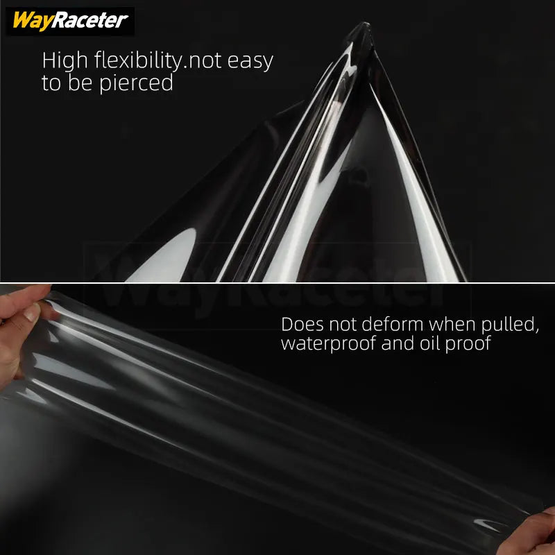 Car Headlight Protective Film Transparent Smoked Black TPU Sticker For BYD Shark 6 2025 2026 Off Road 4X4 Exterior Accessories