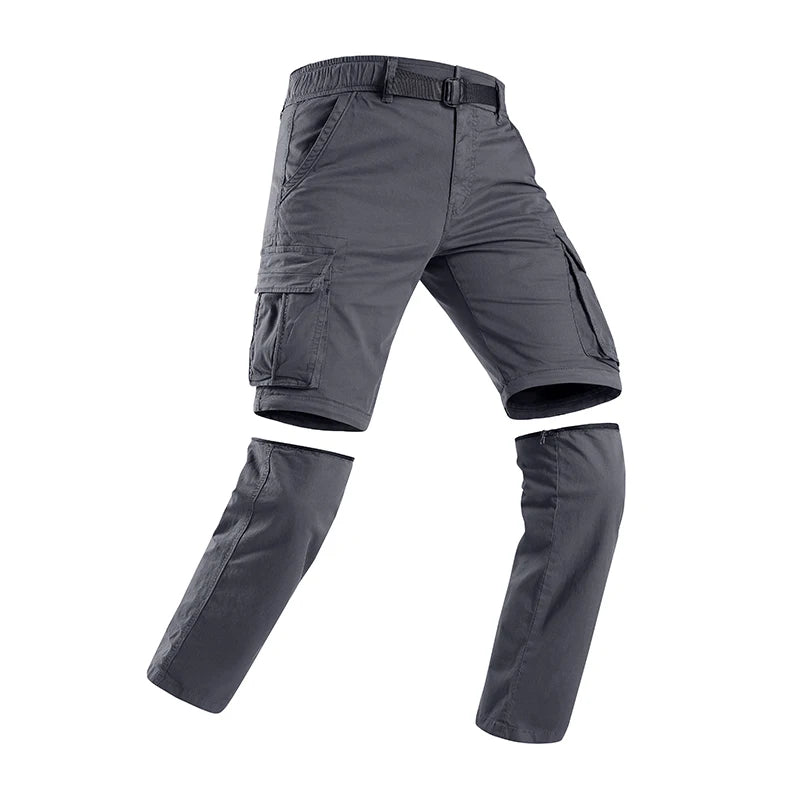 Spring Men Cotton Cargo Pants + Shorts Men Summer Multi-Pocket Shorts Pants Mens Joggers Sweatpant Casual Shorts Trousers Male