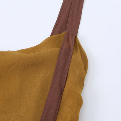 Women's Dress 2026 New Stylish Chiffon Pleated Strap Backless Slimming Sexy Holiday Casual Women's Mid-Length Dress