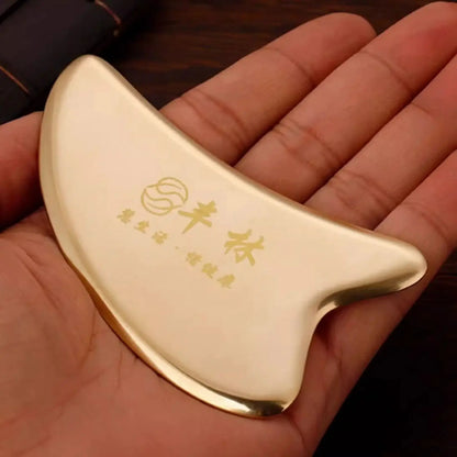 Free custom logo Guasha Massage Face Massag Gua Sha Imitation copper Board Acupoint Eye Care SPA Massager Tool massage tools