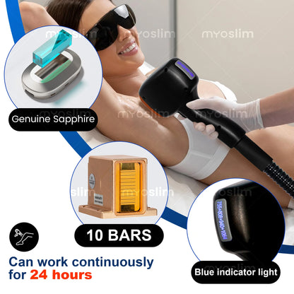 FAC 10Bars Level 2 Laser Permanent Painless Hair Removal Machine 808 4 Wavelength Professional Salon Beauty Equipment CE