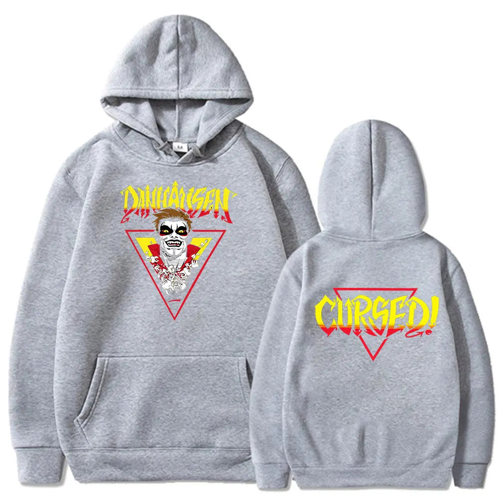 Danhausen Cursed Merch Hoodies Men's Women Clothing Fashion Hip Hop Hooded Sweatshirt Vintage Long Sleeves Pullovers Streetwear