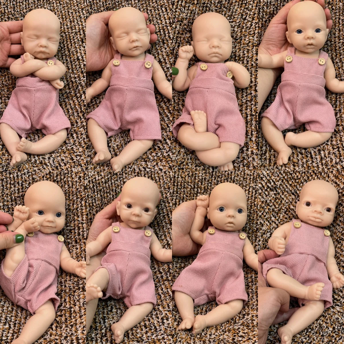 OtardDolls 25CM Unpainted Silicone Girls Whole Body Soft Solid Silicone 8 Styles Dolls Toys For Gifts Reborn Corpo De Silicone