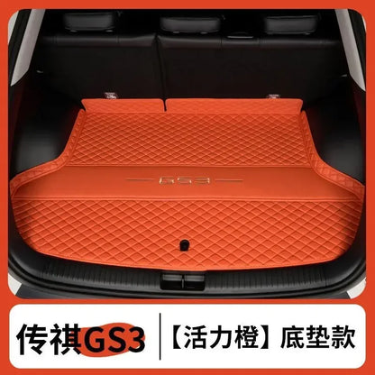For GAC EMZOOM GS3 2023 2024 Car Boot Mat Rear Trunk Liner Cargo Leather Floor Carpet Tray Protector Accessories Mats