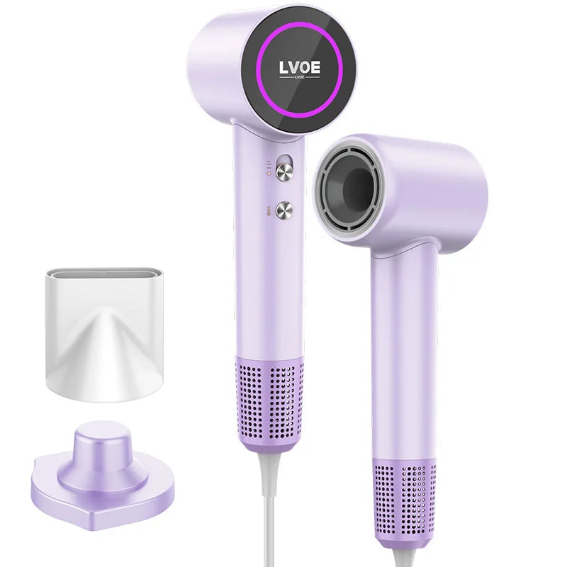 1600W High Speed Hair Dryer Smart Leafless Home Hairdryers Fast Drying High Power Low Noise Negative Ionic Hair Shop Blow Dryer