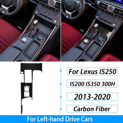 For Lexus IS250 IS350 300H 2013-2019 Carbon Fiber Gear Shift Air Outlet CD AC Window Lift Set Car Interior Accessories Sticker