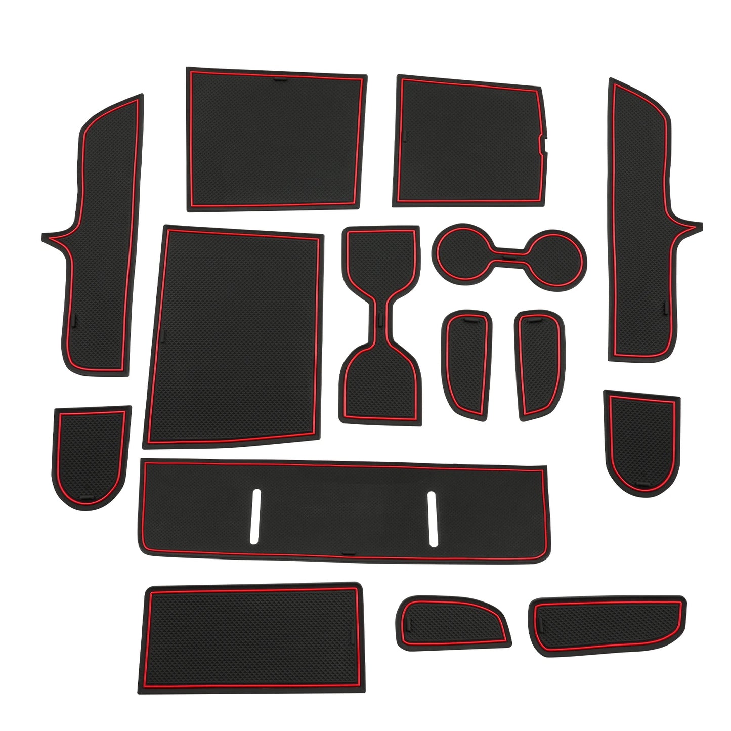 RUIYA for Hyundai Tucson NX4 Limited 2025 2026 Car Door Groove Mat Anti-slip Slot Pad Auto Hyundai Tucson 2025 Accessories