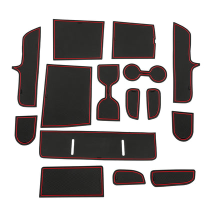 RUIYA for Hyundai Tucson NX4 Limited 2025 2026 Car Door Groove Mat Anti-slip Slot Pad Auto Hyundai Tucson 2025 Accessories