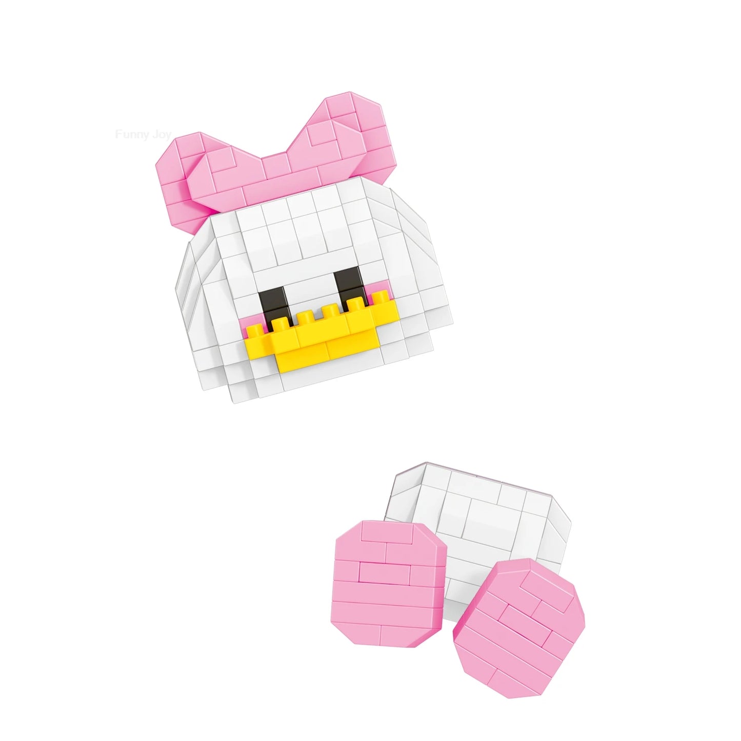 Cartoon Anime Hello Kitty Panda Refrigerator Magnet Blocks Kuromi My Melody Cinnamoroll Building Blocks Toy Kids Birthday Gift