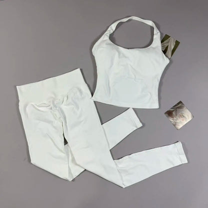 2 Pieces Sportswear Women Yoga Set Gym Clothes Sportswear Yoga Suits High Waist Scrunch Fitness Tracksuits  Pilates Set