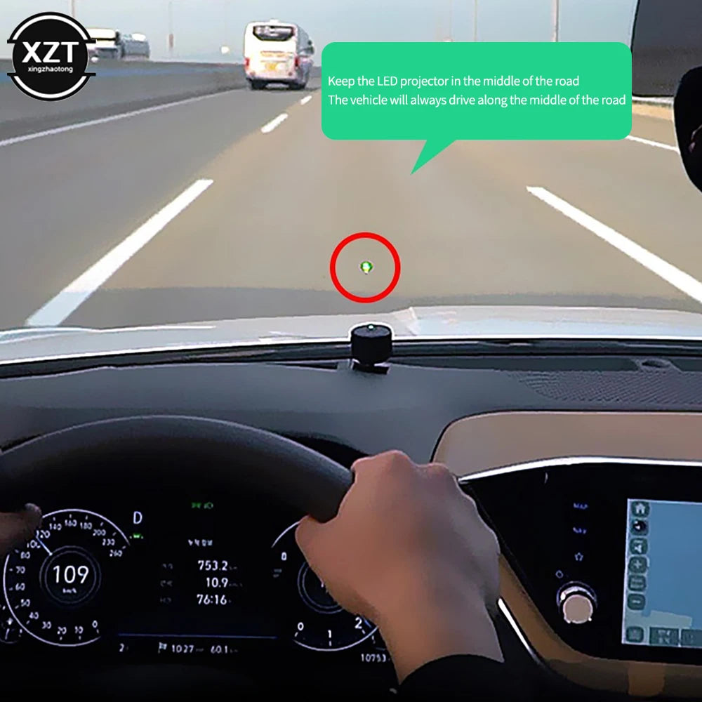 Car Lane Departure Warning Auxiliary System LED Projector Anti-collision Car Anti Pressure Line Safe Driving for Car SUV Truck