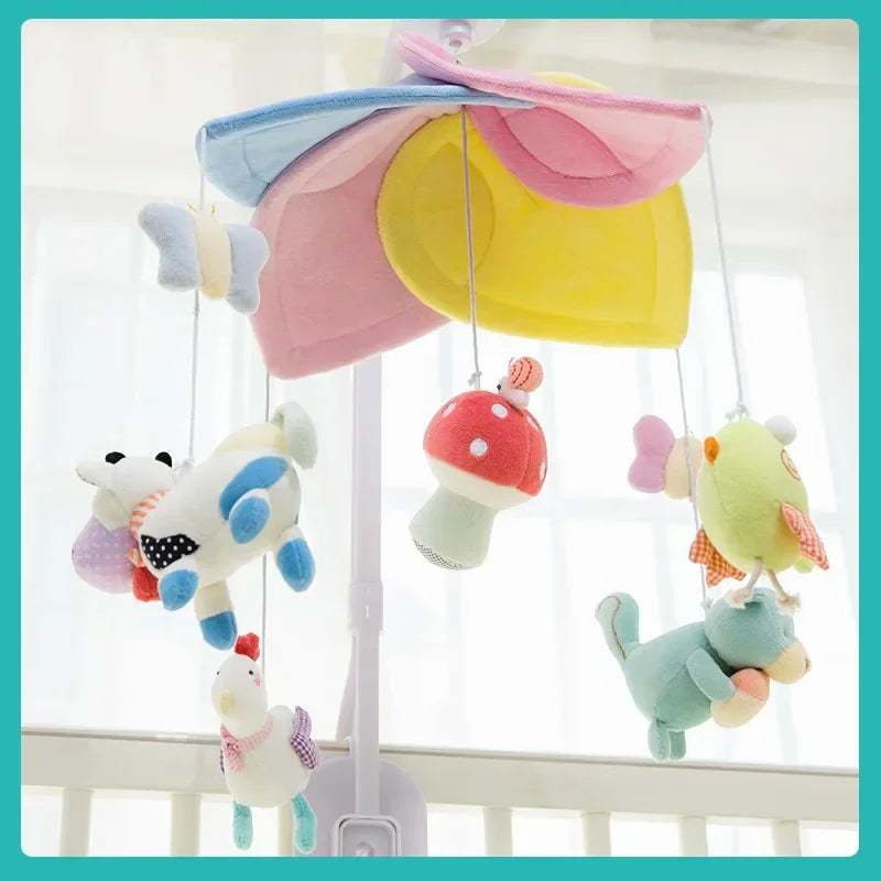 Infant Rattle Toy 0-12 Months Crib Hanging Music Box With Toy Bracket Bed Bell Car Seat Toy For Newborn Boy And Girl Gifts ﻿New