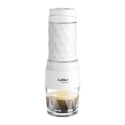 BioloMix Portable Coffee Maker Espresso Machine Hand Press Capsule Ground Coffee Brewer Portable for Travel and Picnic