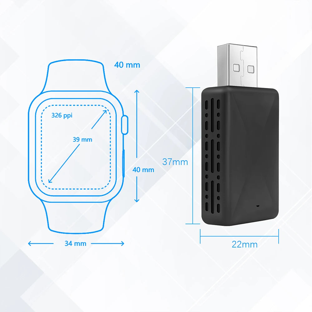 2 IN 1 CarPlay Smart Box Wired to Wireless Android Auto Adapter Car Play Dongle For Car Has CarPlay Android Auto Used by Cable
