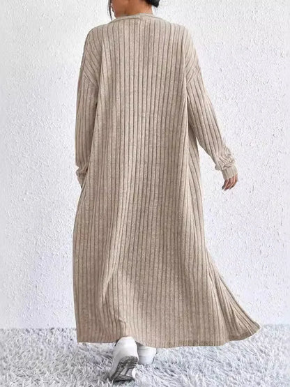 Fashionable Long Sleeve Vest Dress Set Autumn Casual High Waist Trousers Women's Clothing Two-Piece Suit European Style