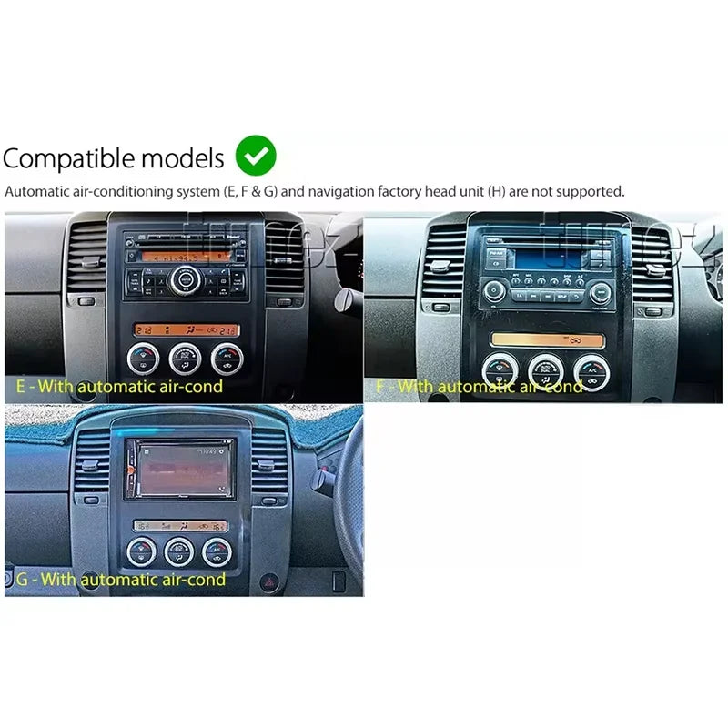 7" 6+128GB For Nissan Navara D40  2005-2015  Car Stereo Radio Apple CarPlay Android 15 Head Unit FM GPS Reversing Image
