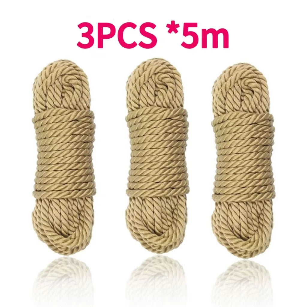 BDSM Bondage Rope Set for Couples Soft Adjustable Restraint with Erotic Knots Play Bedroom Accessories for Adults