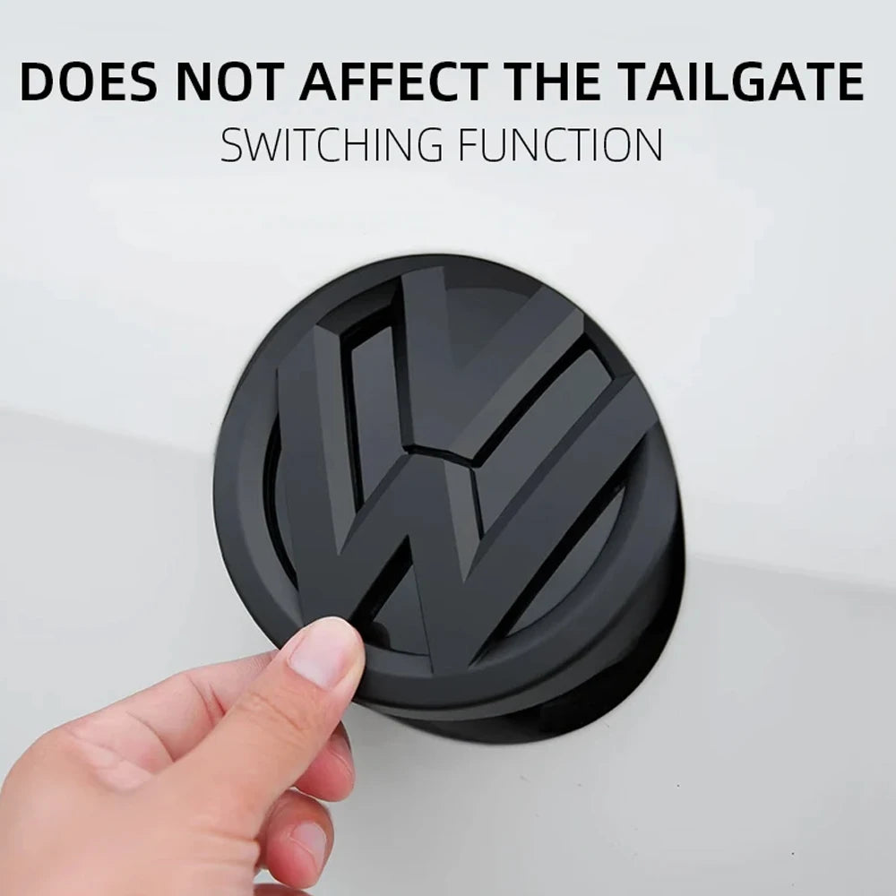 2pcs ABS Car Front Grill Emblem Rear Trunk Badge Logo for Volkswagen VW Golf 6 7 7.5 8 MK6 MK7 MK8 Sticker Emblem