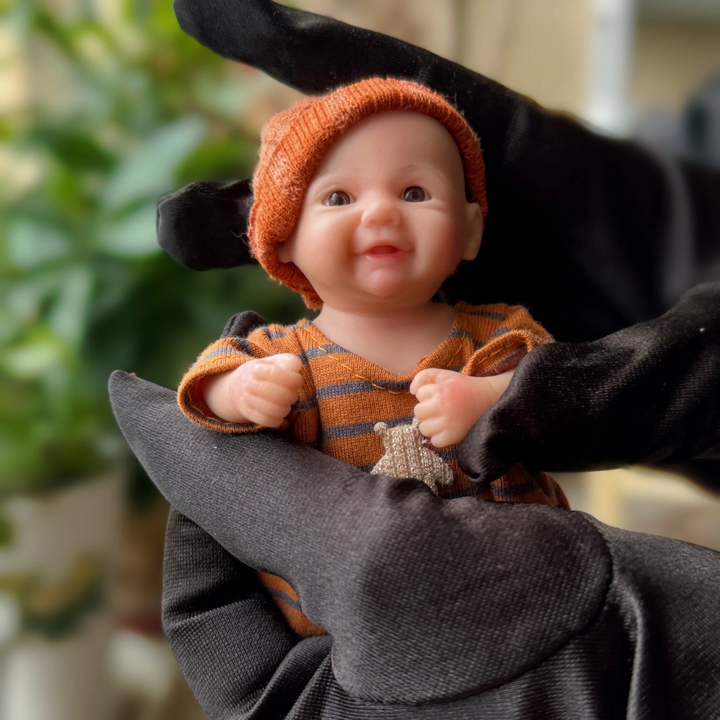 6Inch Mini Palm Reborn Doll Boys&Girls 3D Painted Whole Body Silicone Realistic Newborn Baby Doll Toys For Kids Gift Bebê Reborn
