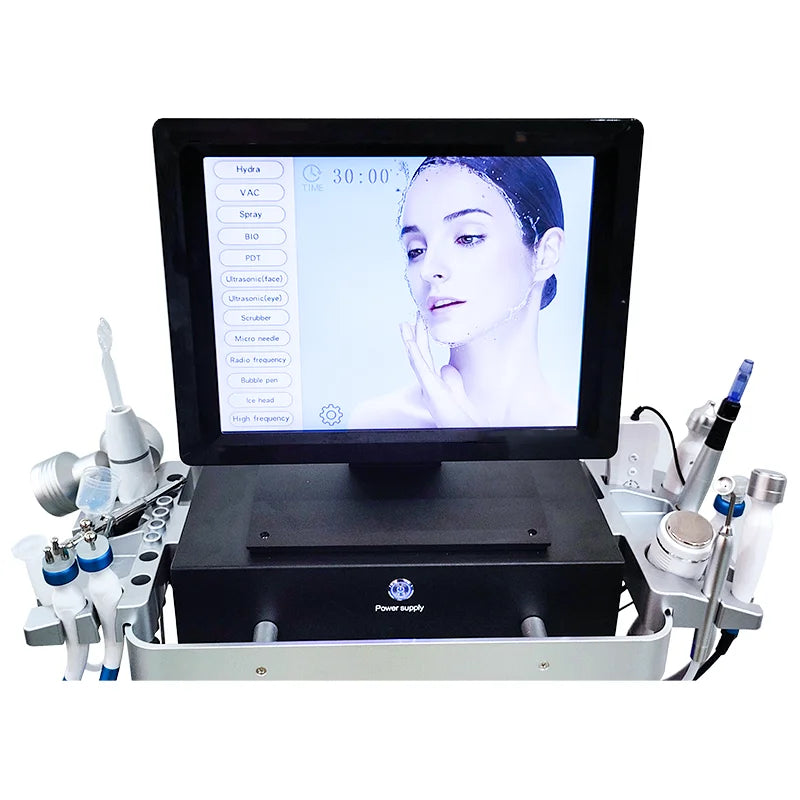 14 in 1 Hydra Machine facial Oxygen Water Dermabrasion Hydra Cleaning facial Skin Rejuvenation facial Beauty Equipment