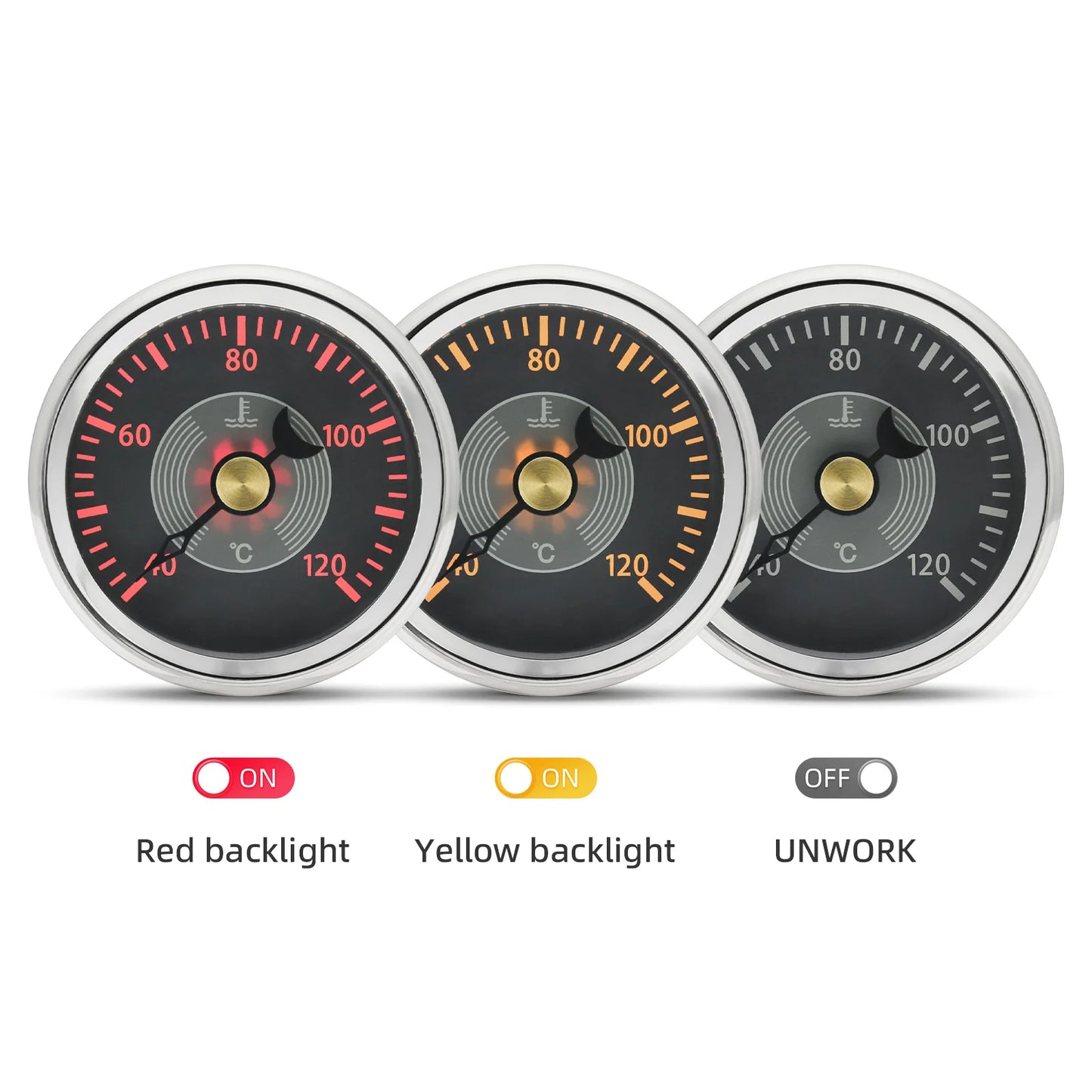 Retro 6 Gauge Set 160KMH,200KMH 85mm GPS Speedometer Gauge 8000RPM Tachometer 52mm Water Temp Oil Pressure Fuel Meter Voltmeter