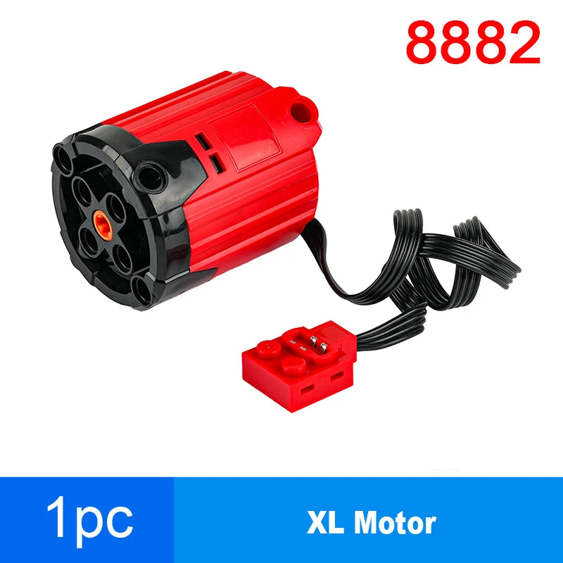 8882 XL Motor Red PLus Building Blocks MOC Technology Parts Power Functions Power Motor for Logoeds DIY Car Truck Power Up