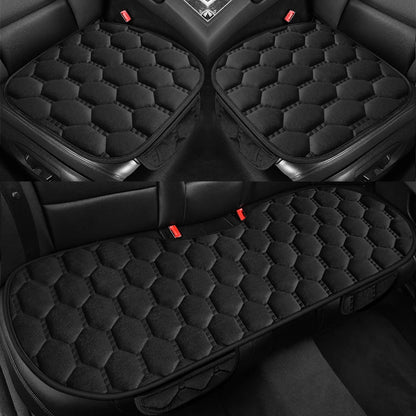 Winter Warm and Thick Velvet Car Seat Cushion Four Seasons Universal Single Seat Small Three piece Plush Warm Five Seat Anti sli