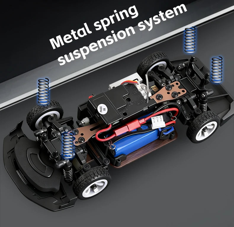 WLtoys 284019-A 284191 1:28 2.4G RC Car With LED Lights 4WD Gyro 30KM/H Remote Control Car Off-Road Drift Vehicle Toys For Kid