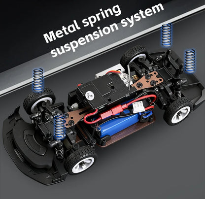 WLtoys 284019-A 284191 1:28 2.4G RC Car With LED Lights 4WD Gyro 30KM/H Remote Control Car Off-Road Drift Vehicle Toys For Kid
