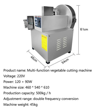 Commercial Vegetable Cutting Machine Electric Slicer Cabbage Chilli Leek Scallion Celery Dicing Machine Vegetables Cutter Machin
