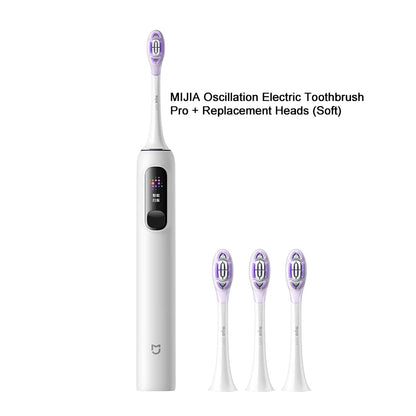 MIJIA Sonic Vibration Electric Toothbrush Pro,Smart 4 Modes, Long Battery Life, IPX8 Waterproof,LED Screen & Travel Lock