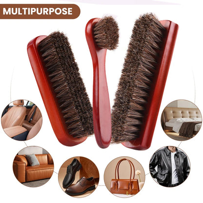 High-End  Hair Brush for Shoe And Leather Cleaning Polishing Soft Fine Bristles Dust Removal Multi-Functional Shoe Cleaner
