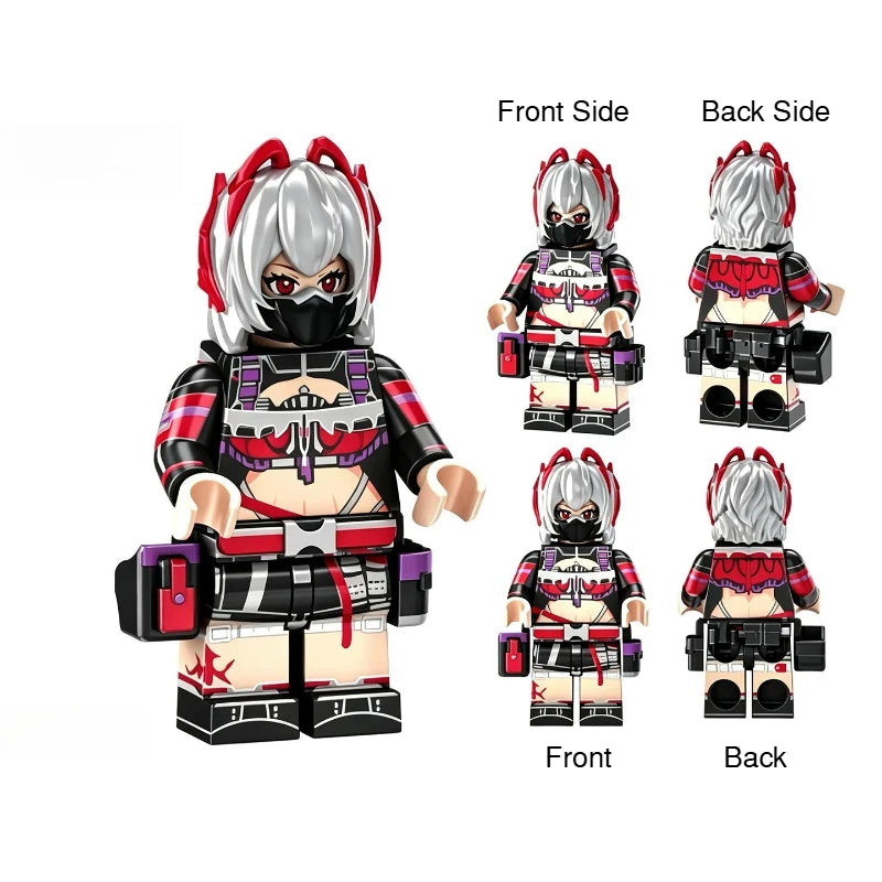 Military Building Block figures, Dragon Operation Red Wolf Special Agent Soldier Model, DIY Assembly Bricks Toy for Collection