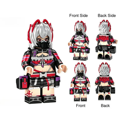 Military Building Block figures, Dragon Operation Red Wolf Special Agent Soldier Model, DIY Assembly Bricks Toy for Collection