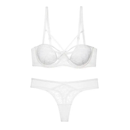 New Arrival French Style Lace Bra Set Female Push Up Underwire Thin Cup Anti Sagging Comfort Lingerie Suit For Everyday Wear Set