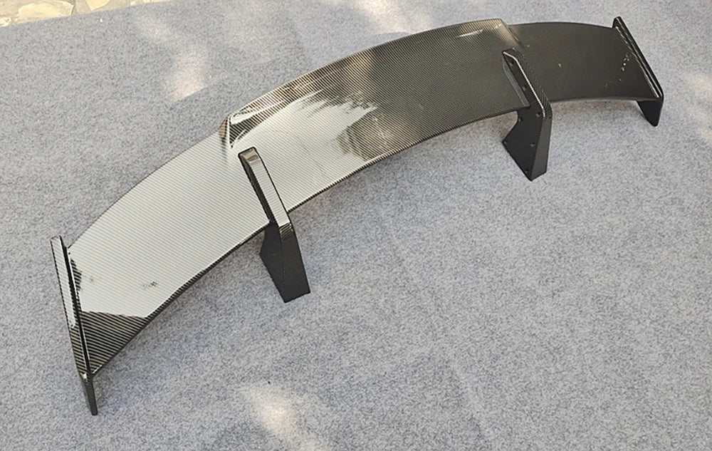 Car Modification Universal Tail Wing Without Punching MP Large Tail Fixed Wing Carbon Grain GT Tail Spoiler Car accessories