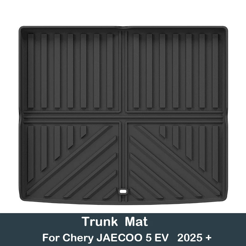 RHD Car Floor Mats for Chery JAECOO 5 EV 2025 - present Trunk Mat Cargo Liner Protector Waterproof Non-slip Foot Pad Carpet Kits