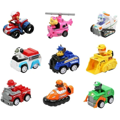 Paw Patrol Set of 9 Friction Cars with Removable Figures  New Product Paw Patrol - 9 Friction Cars with Characters