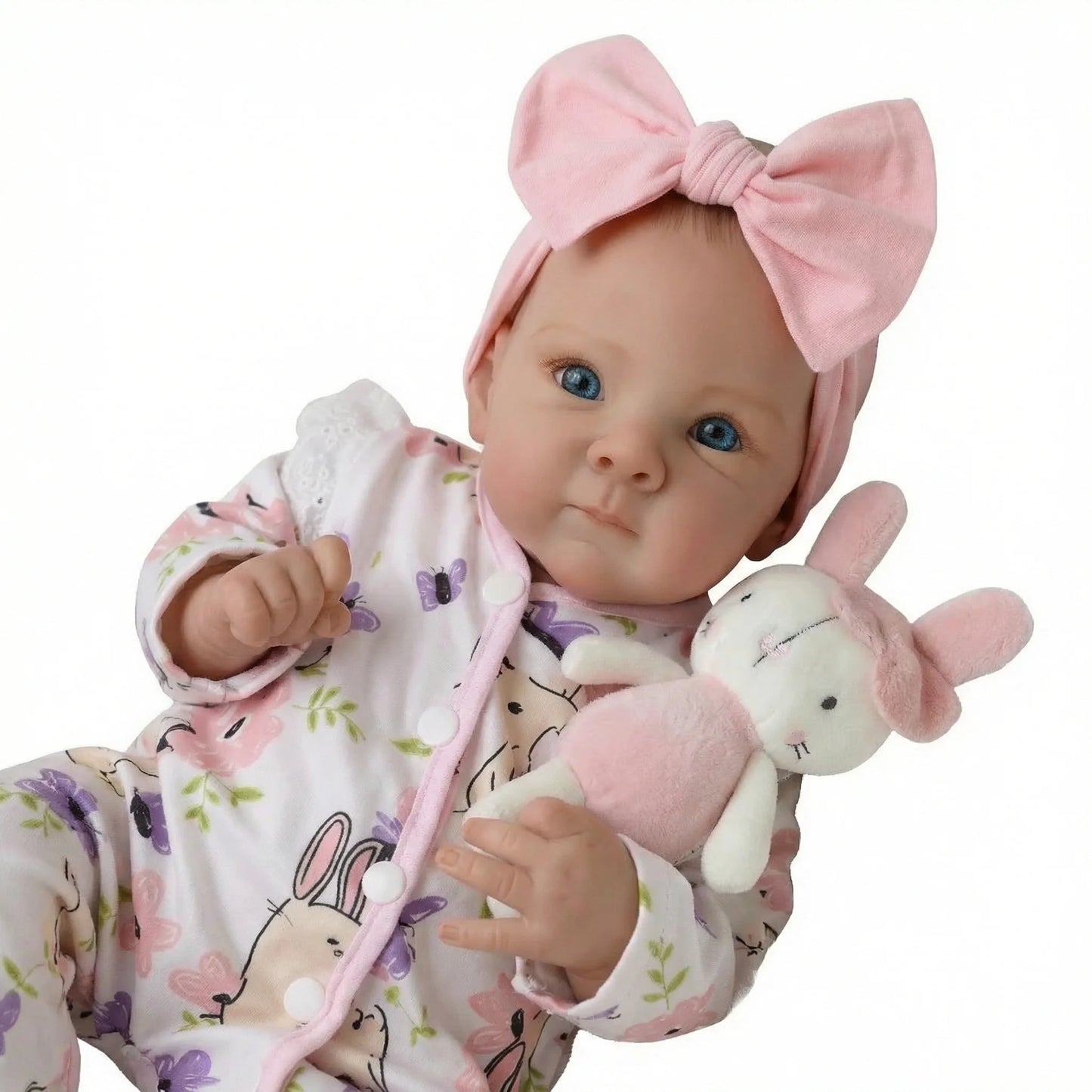 19inch Bettie NPK Lifelike Art Doll - Vinyl & Cloth Body Cuddly Baby with 3D Skin Painting And Visible Veins Collectible Toy