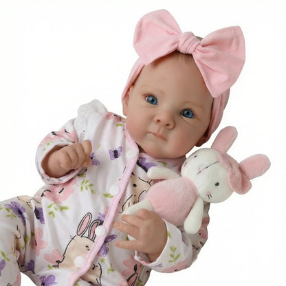 19inch Bettie NPK Lifelike Art Doll - Vinyl & Cloth Body Cuddly Baby with 3D Skin Painting And Visible Veins Collectible Toy
