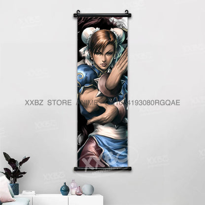 Fighting Game Street Fighter Home Decoration Hanging Painting Gouken Figures Wall Artwork Scrolls Picture Canvas Print Poster