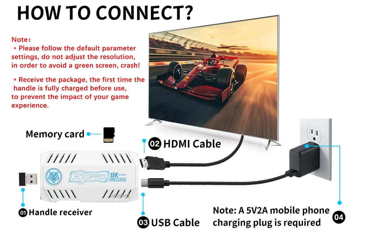 New TV Game Console 128G Built In 50000 Retro Games 50 Emulators Videojuegos Consola Dual Wireless Gamepad X10 Pro Game Stick 4K