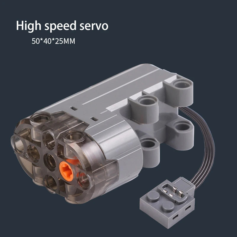 88002 80003 80004 High-Tech Parts MOC Motor Servo Power Functions Motor Multi Tool PF Model Building Blocks Compatible With LEGO