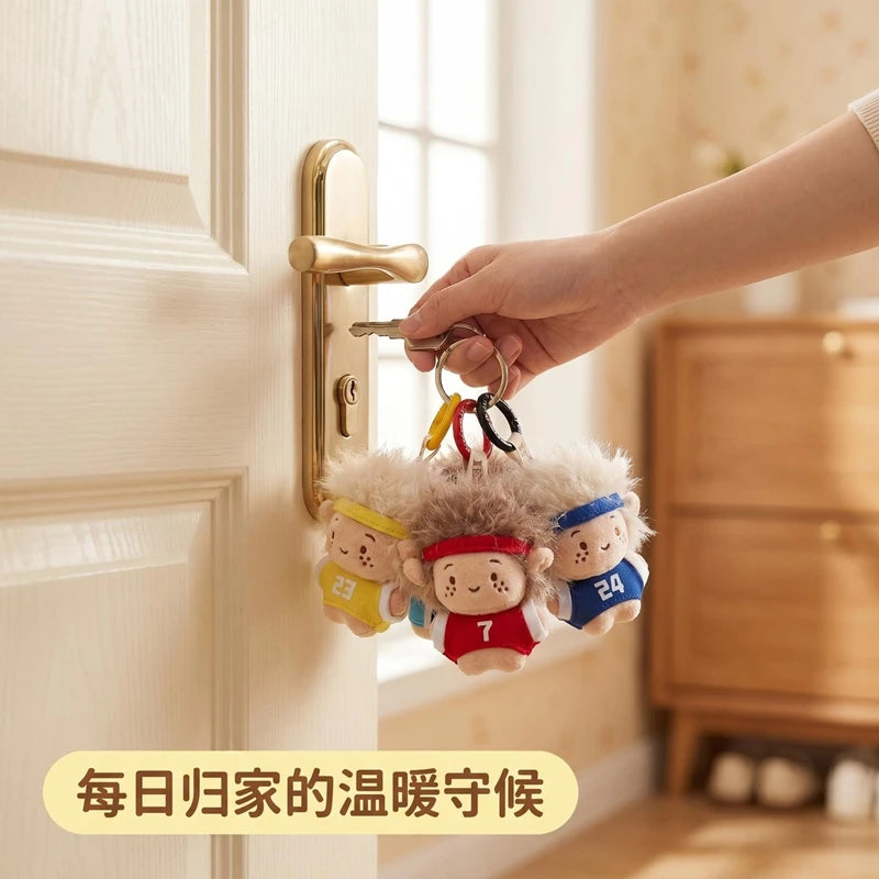 Pop Soccer Star Figure Keychains Kawaii Soccer Figure Keychain Photo Props Accessories Bag Charms Pendant Keychains Fans Gifts